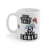Sober Unicorn Mug - Celebrate 5 Years Sober, Funny Gift for Recovery, Colorful Ceramic Coffee Cup, 11oz Alcohol-Free Motivation, [...]