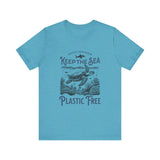 Eco-Friendly Sea Turtle Tee, Ocean Lover Shirt, Plastic Free T-Shirt | Bella Canvas