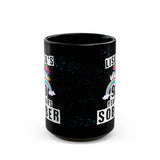 Unicorn Sober Anniversary Coffee Mug Customized with Name and Years.