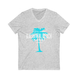 Tropical V-Neck Tee, Kalihiwai Beach Shirt
