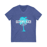 Tropical V-Neck Tee, Kalihiwai Beach Shirt