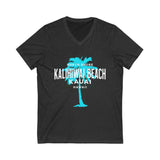 Tropical V-Neck Tee, Kalihiwai Beach Shirt