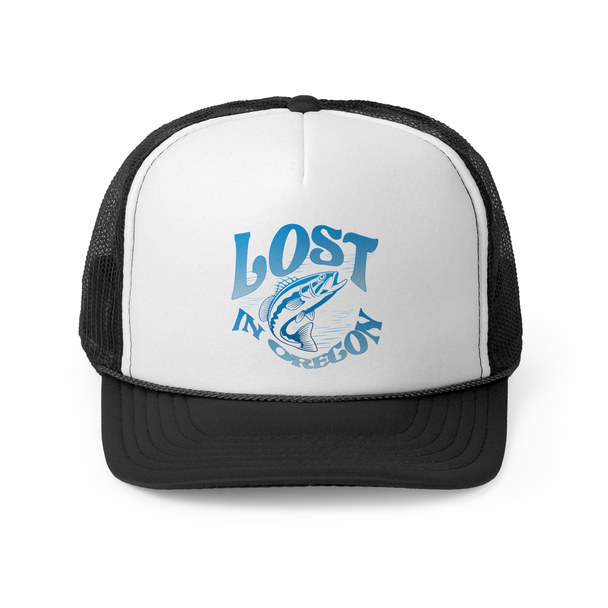 Outdoor Fishing Trucker Hat - Lost In Oregon Design