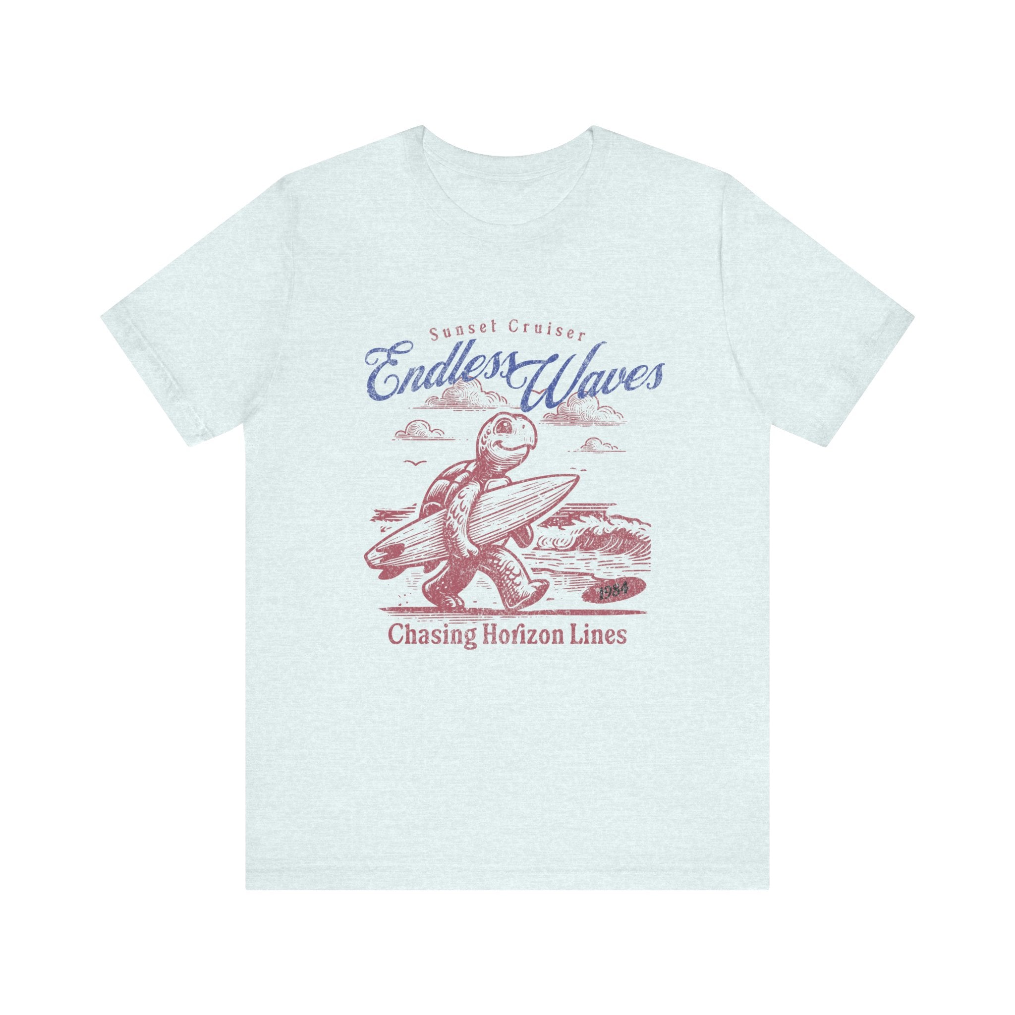 Endless Waves Surf Tee - Unisex Jersey - Bella Canva Short Sleeve T-Shirt
