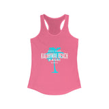 Tropical Beach Tank Top for Women, Kalihiwai Beach Kauai Design
