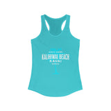 Tropical Beach Tank Top for Women, Kalihiwai Beach Kauai Design