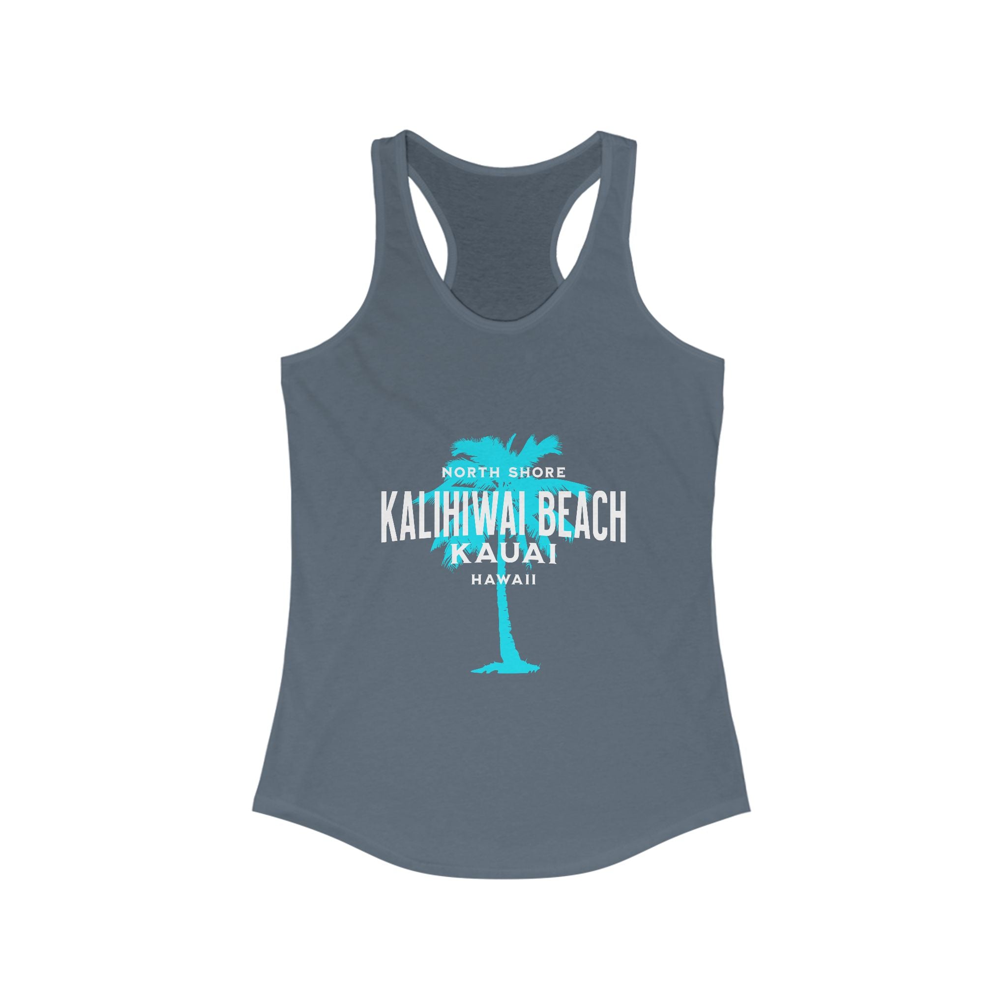 Tropical Beach Tank Top for Women, Kalihiwai Beach Kauai Design