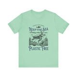 Eco-Friendly Sea Turtle Tee, Ocean Lover Shirt, Plastic Free T-Shirt | Bella Canvas