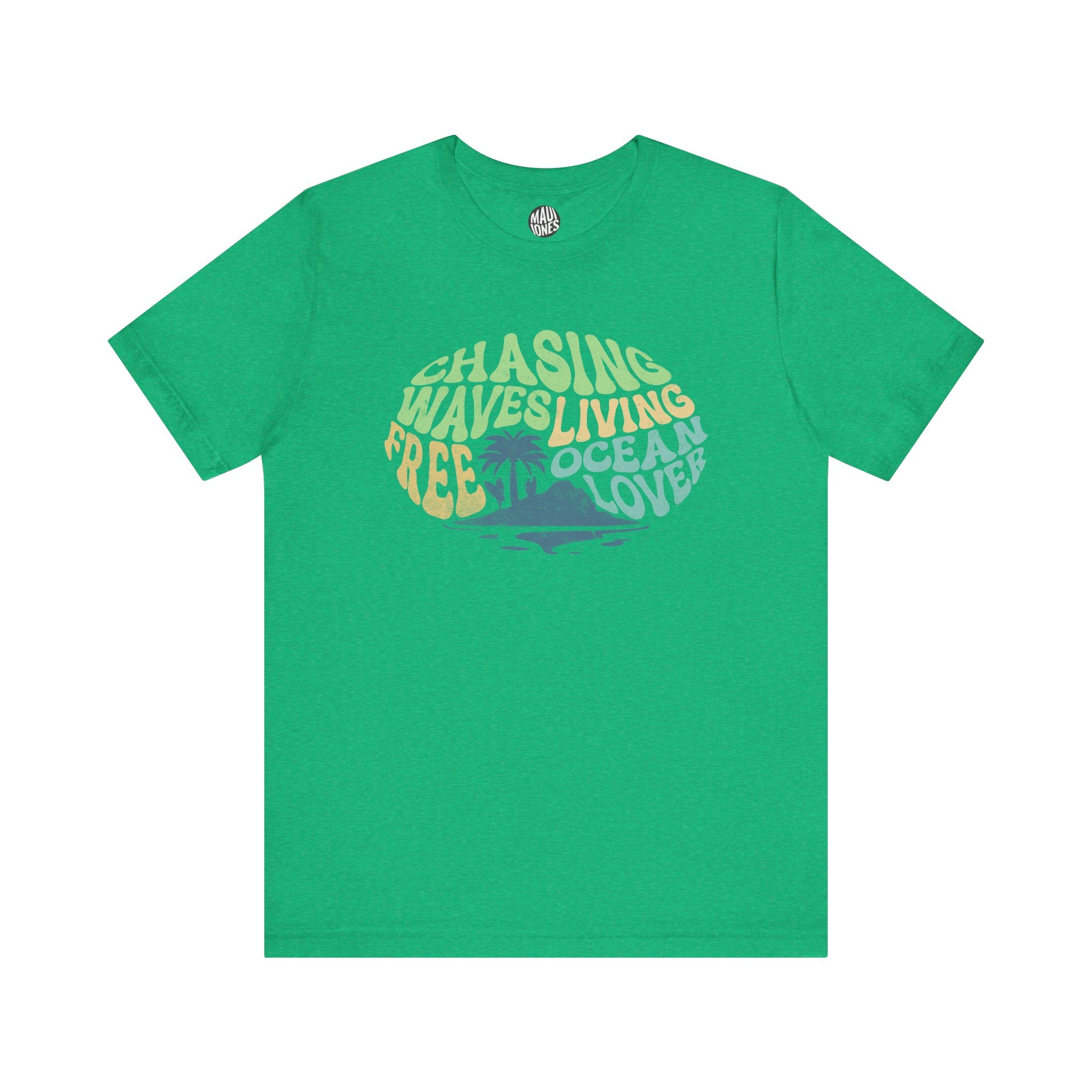 Ocean Lover Tee - Chasing Waves, Surfing Shirt, Beach Lover Gift - Bella Canva