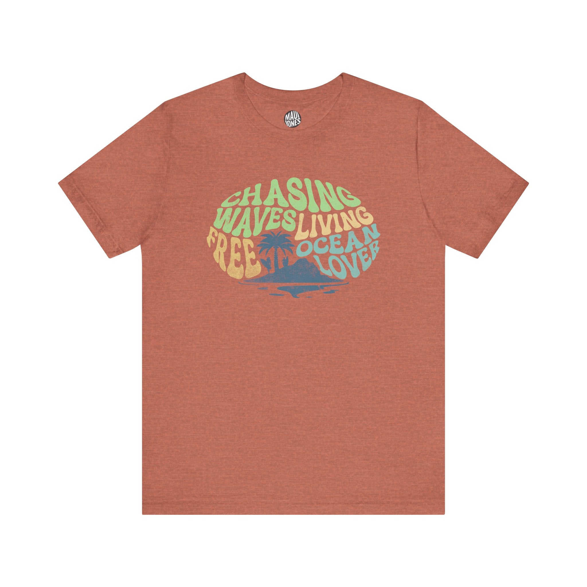 Ocean Lover Tee - Chasing Waves, Surfing Shirt, Beach Lover Gift - Bella Canva