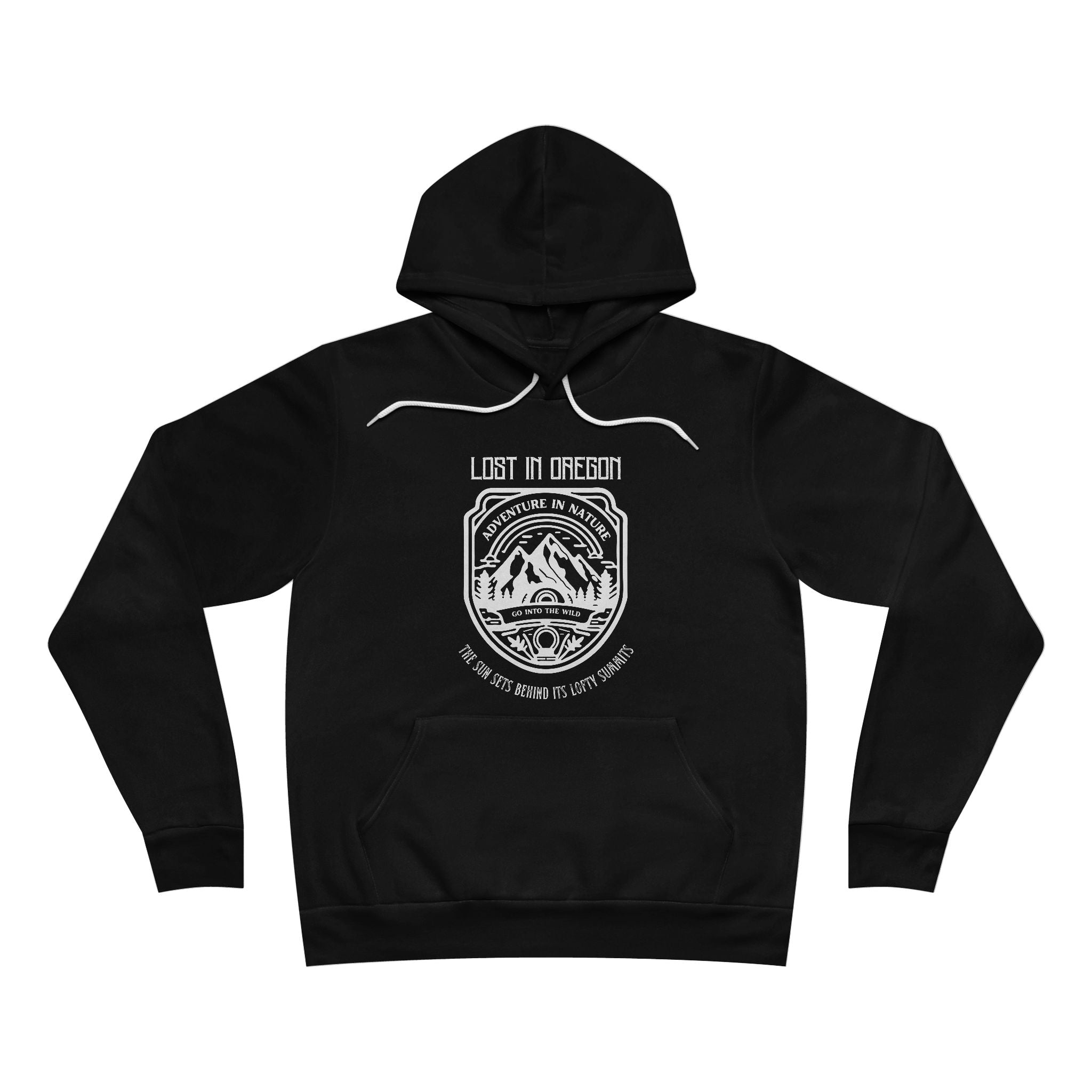 Lost in Oregon Adventure Canva Bella Hoodie