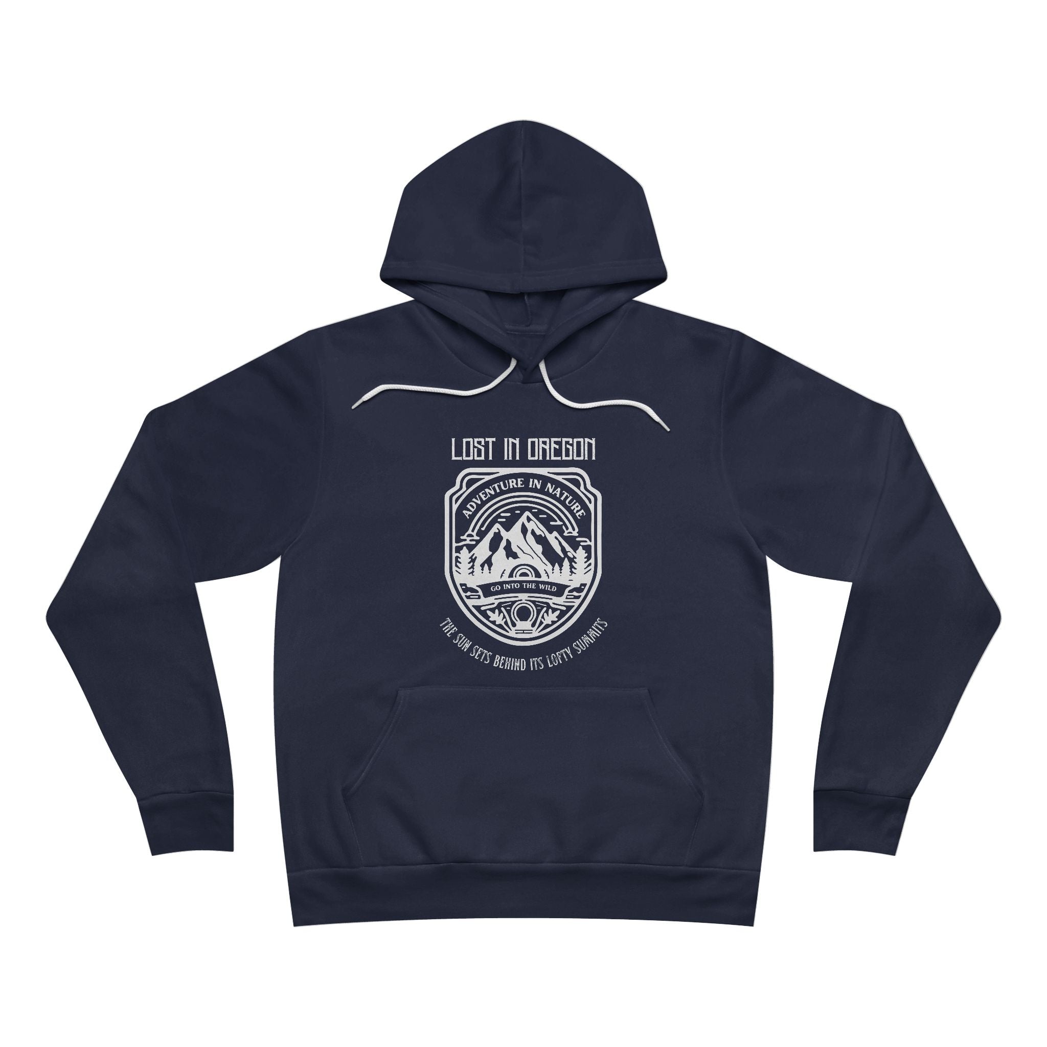Lost in Oregon Adventure Canva Bella Hoodie