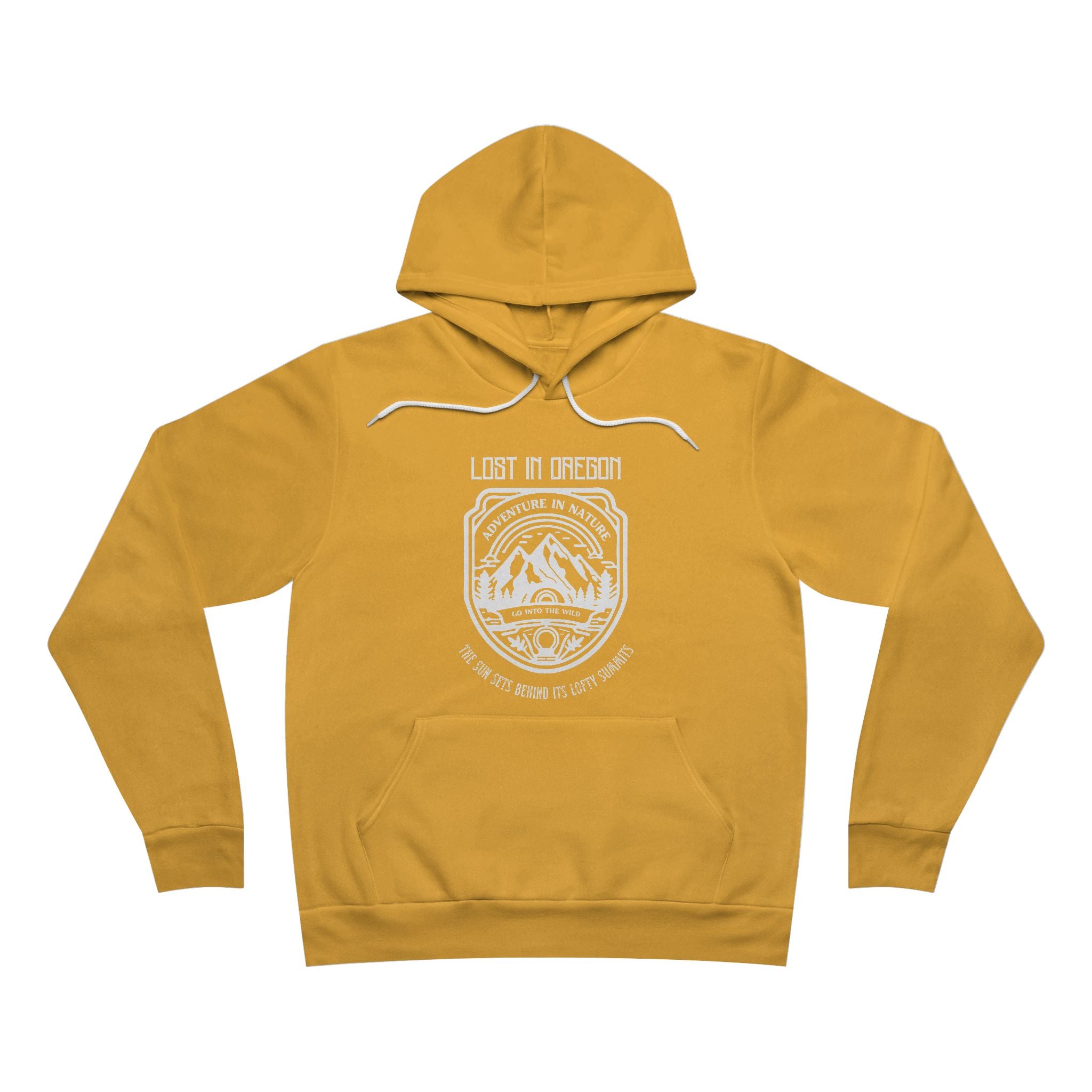 Lost in Oregon Adventure Canva Bella Hoodie