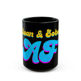 Vibrant Sober Mug - Clean & Sober AF Coffee Cup, Gift for Recovery, Motivational Mug for Sober Living, Daily Affirmation