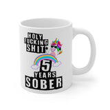 Sober Unicorn Mug - Celebrate 5 Years Sober, Funny Gift for Recovery, Colorful Ceramic Coffee Cup, 11oz Alcohol-Free Motivation, [...]
