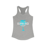Tropical Beach Tank Top for Women, Kalihiwai Beach Kauai Design