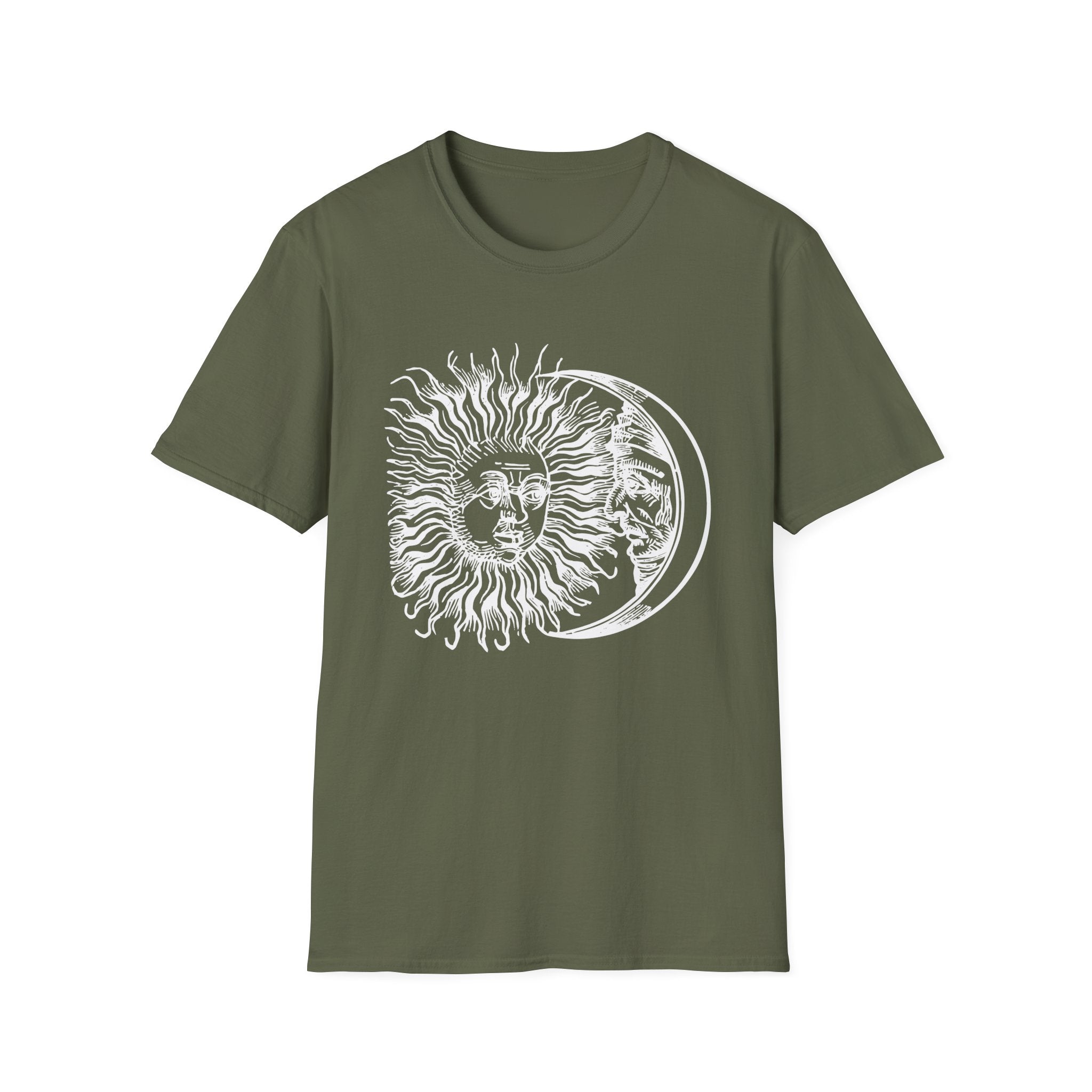 Sun and Moon Illustration T-Shirt
