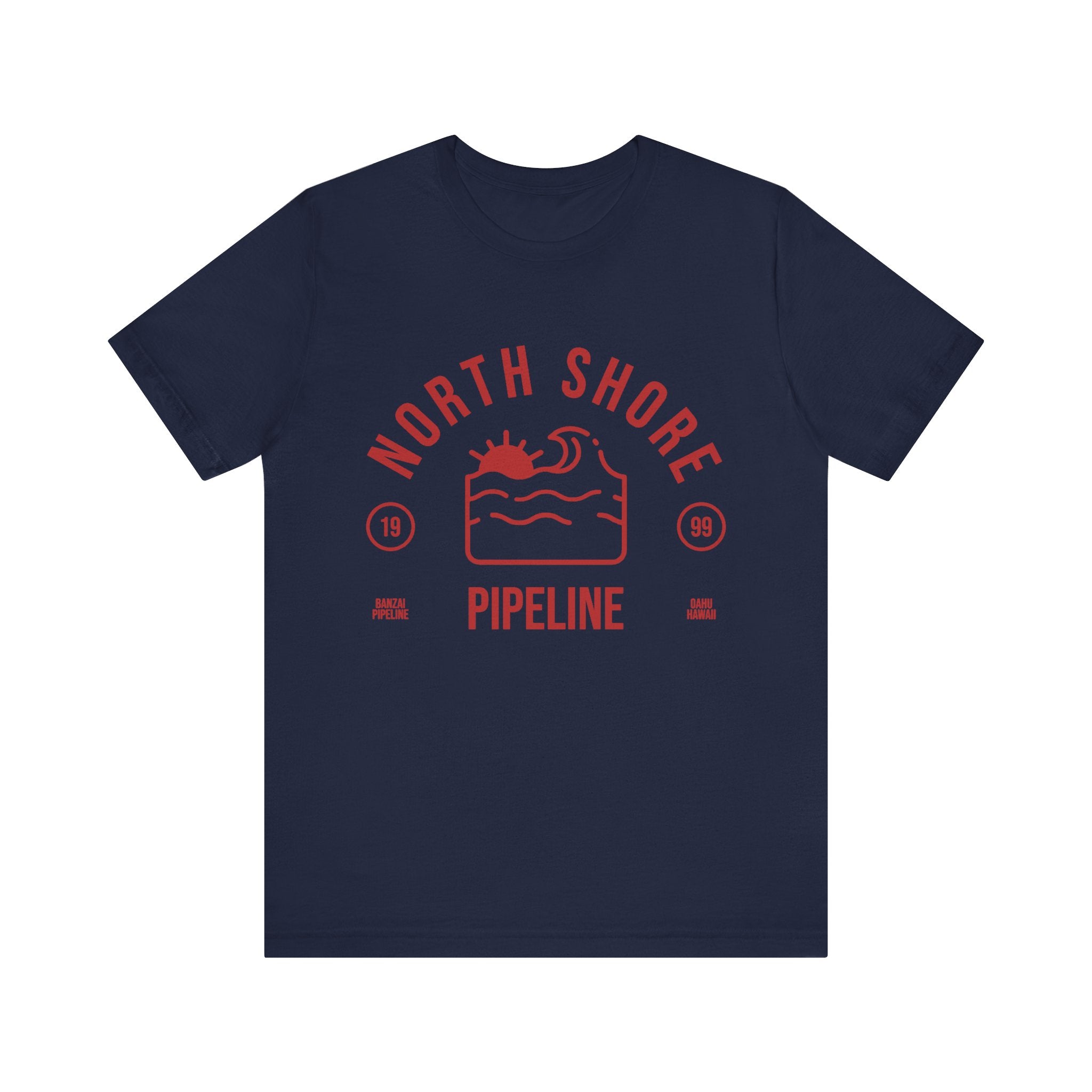 North Shore Pipeline Tee, Surf T-Shirt | Bella Canvas