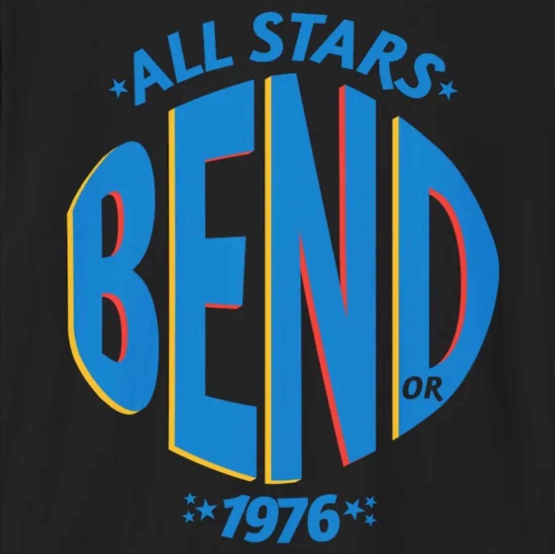 Bend Oregon All Stars 1976 T-Shirt
