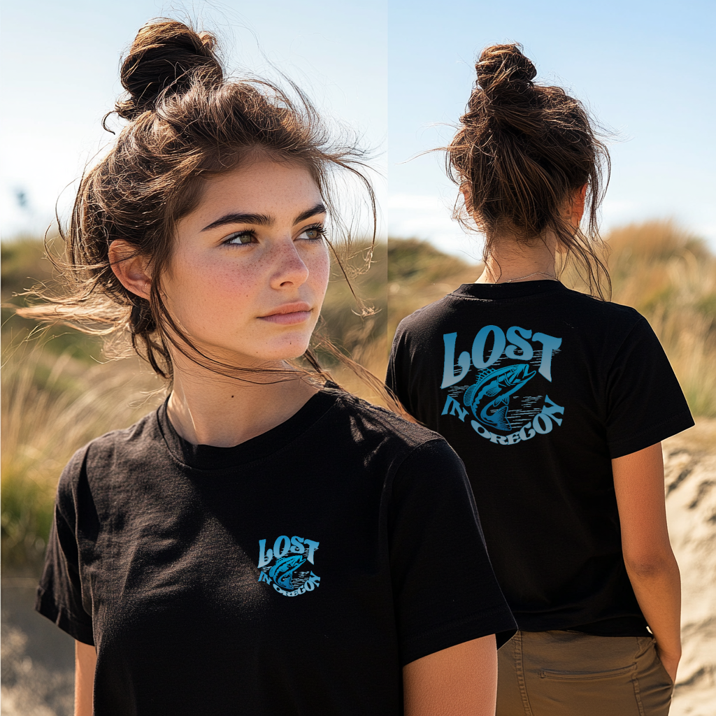 Lost In Oregon Fishing Tee