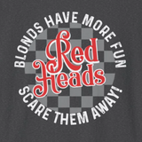 Blond have more fun Redheads scare them away