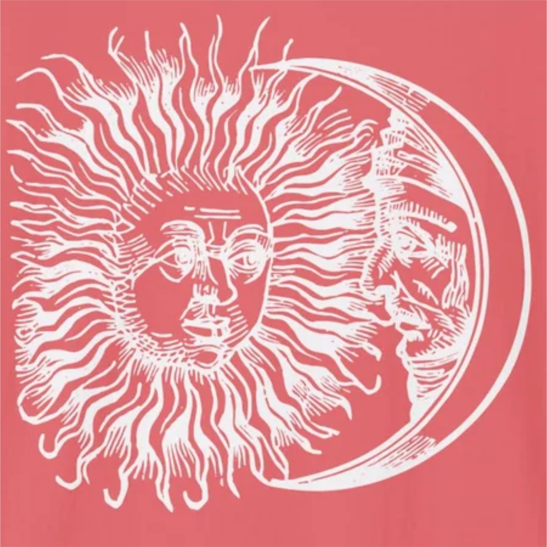 Sun and Moon Illustration T-Shirt